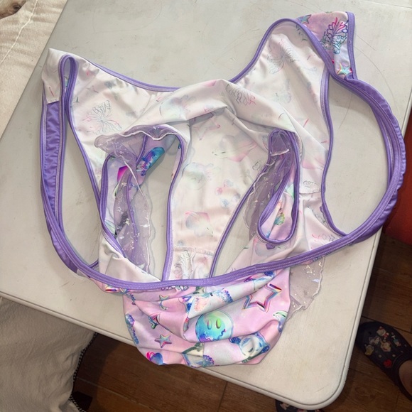 # Purple Mermaid Print Swimsuit/bodysuit - Picture 3 of 5